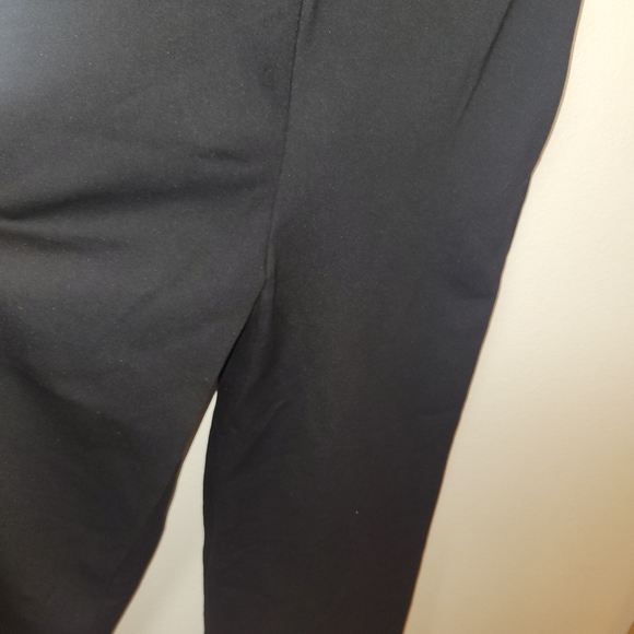 Lysee Black V Neckline Wide Leg Romper - Picture 3 of 14